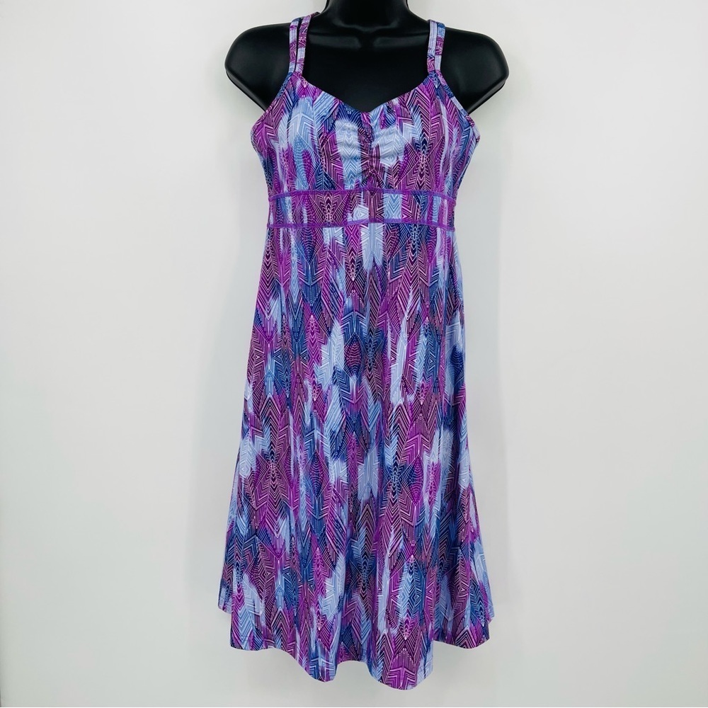 Marmot Taryn Dress Womens S Purple Athletic Travel Summer Built In Bra